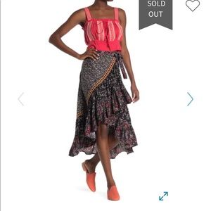Free people esmeralda wrap skirt. NWT